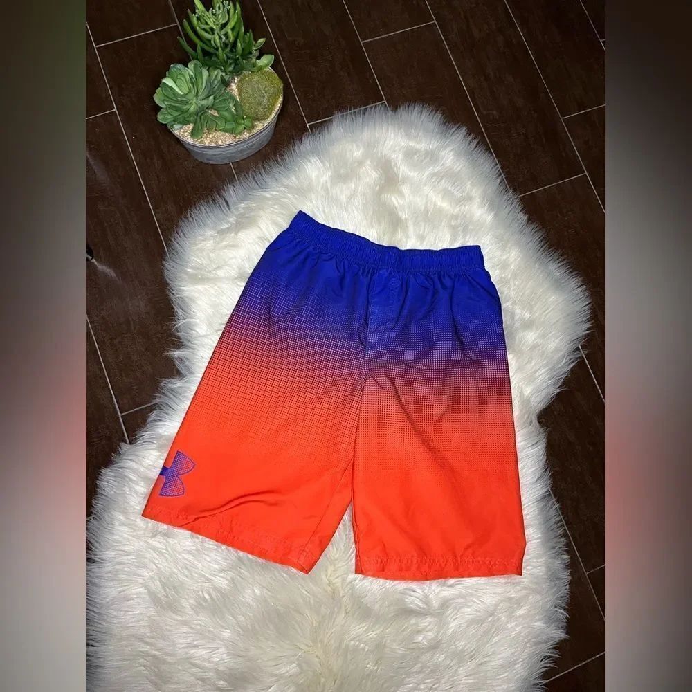 Under Armour Blue and Orange Gradient Shorts Sz X-Large